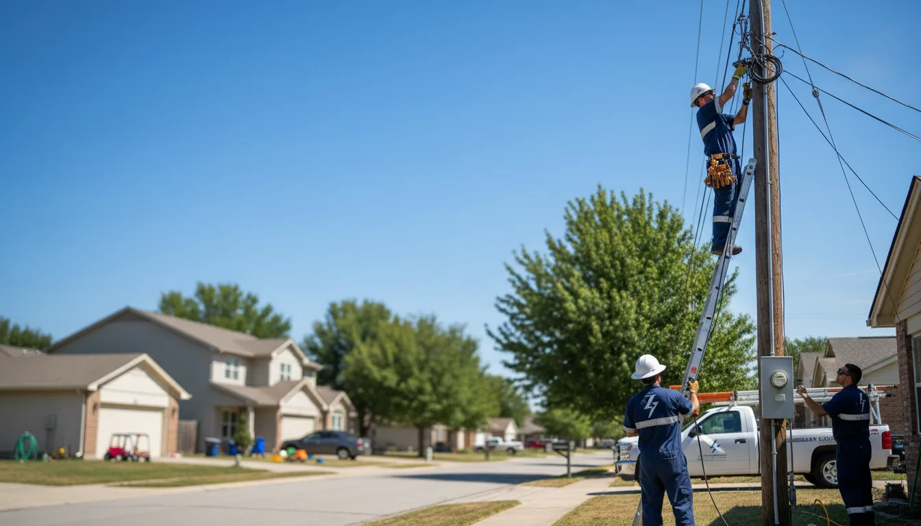Residential electrician providing installation services in Reynolds, IL